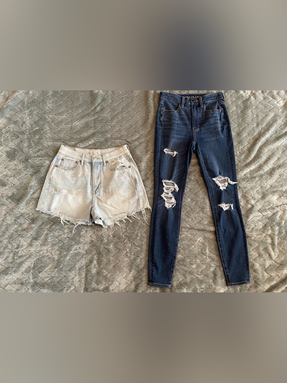 Women’s American Eagle Distressed Jeans and Shorts both Size 2!